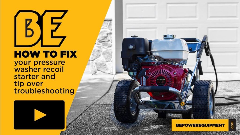 Ryobi Pressure Washer Pull Cord Stuck Easy Clean Wash