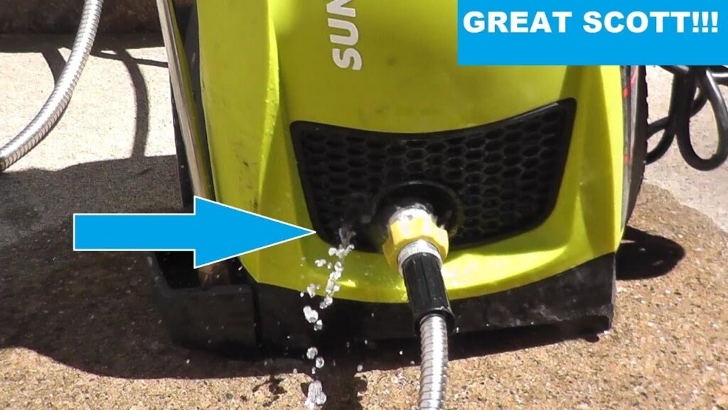 Sun Joe Pressure Washer Leaking Water from Bottom Easy Clean Wash