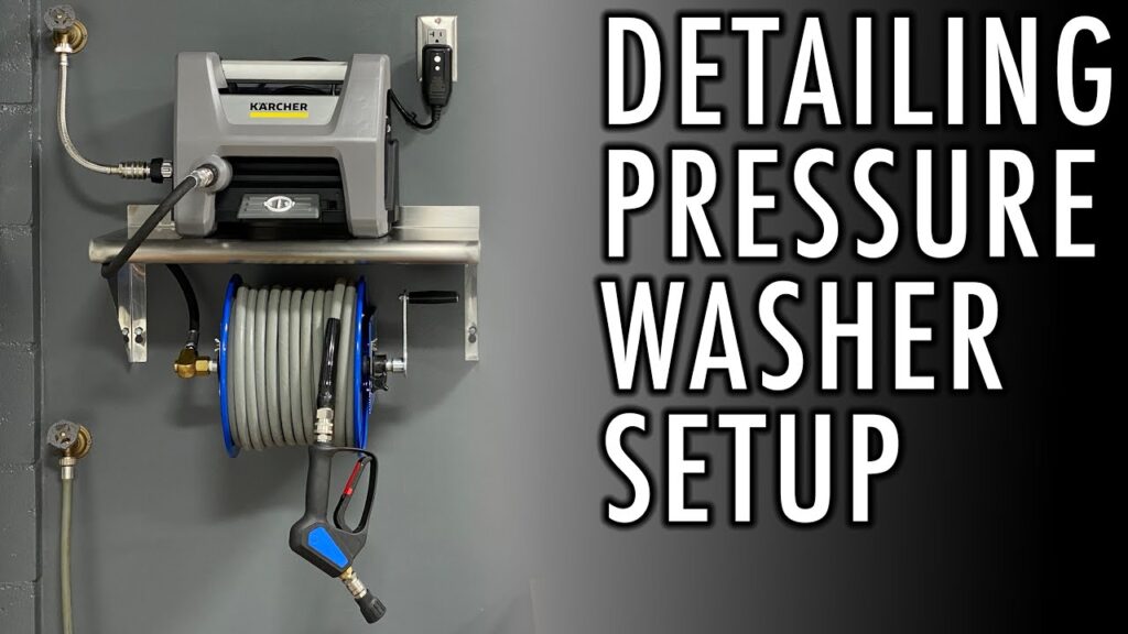Wall Mounted Pressure Washer Setup Easy Clean Wash