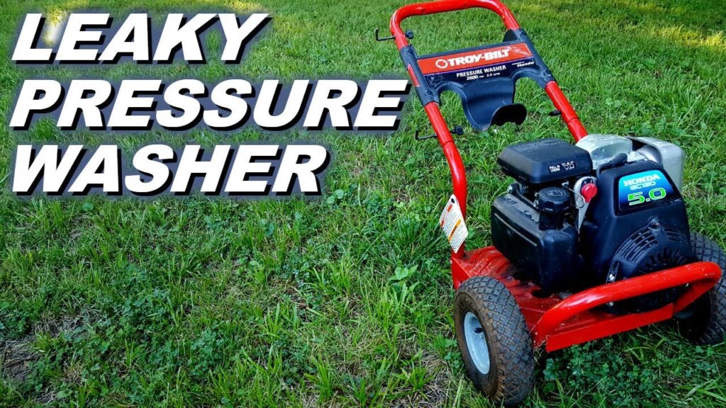 Troy Bilt Pressure Washer Leaking Water from Bottom Easy Clean Wash